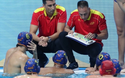 Temps mort de David Martín ahir al partit de quarts contra Austràlia | FINA